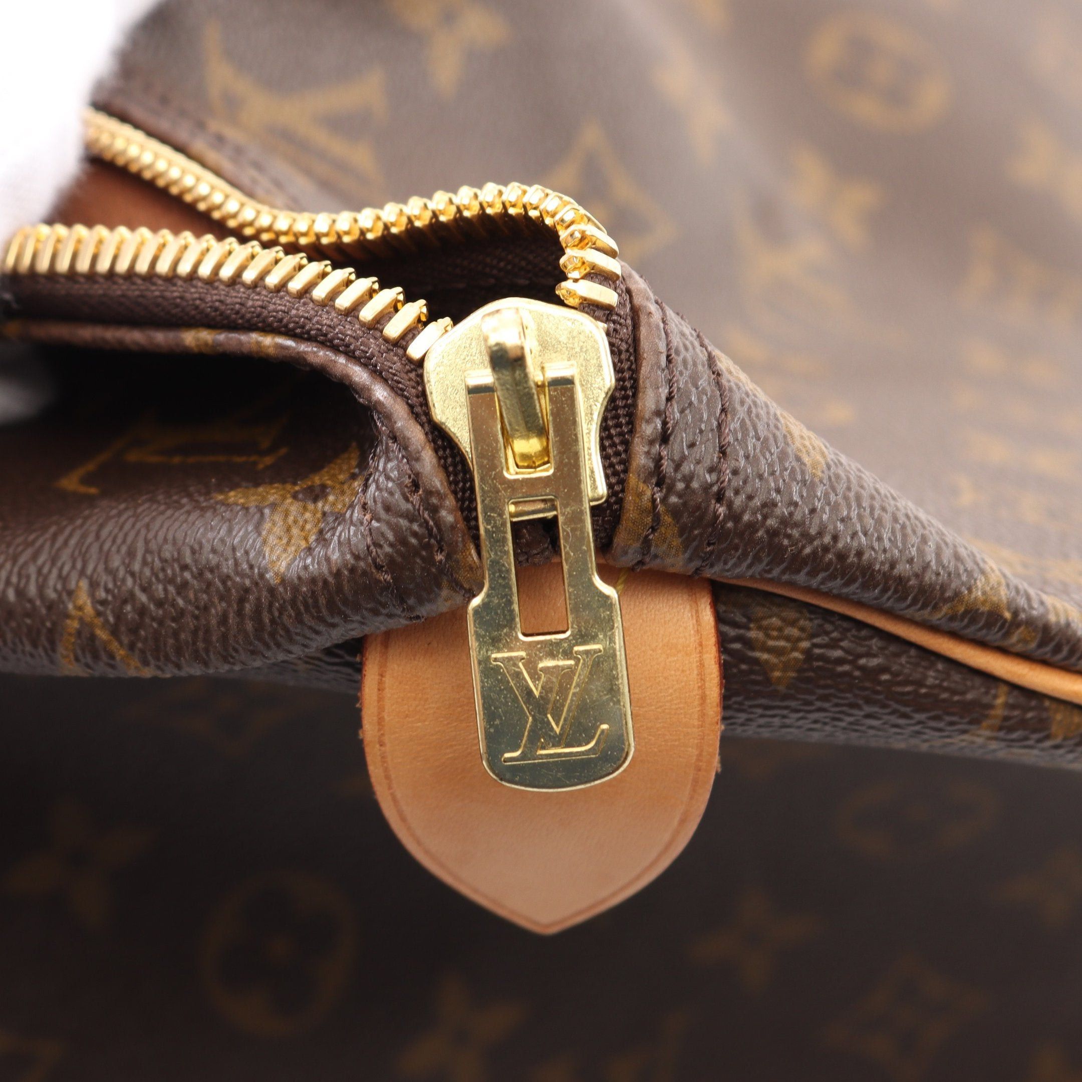 Louis Vuitton Louis Vuitton Keepall 55 Monogram Boston Bag Leather Brown Size ONE SIZE - 7 Thumbnail