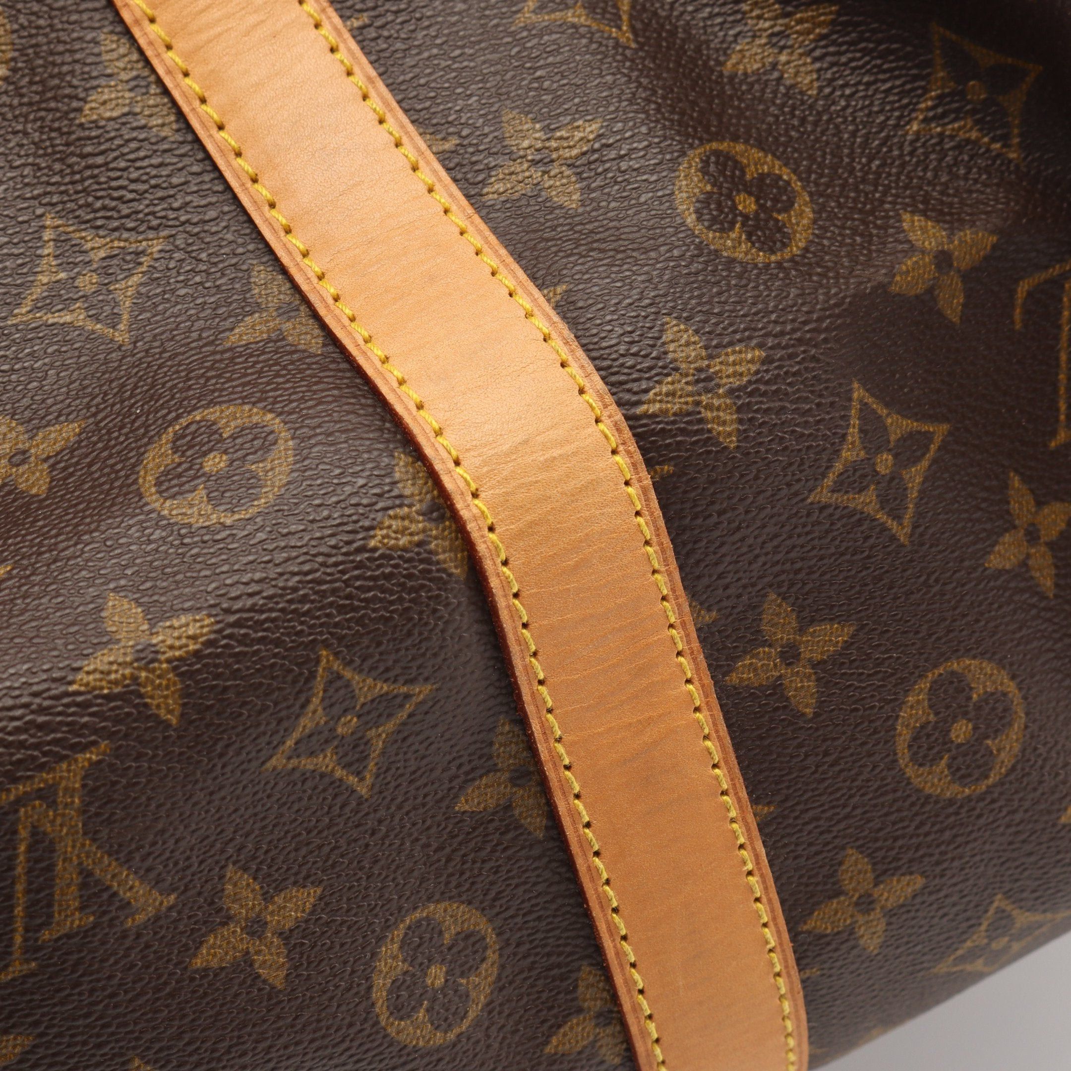Louis Vuitton Louis Vuitton Keepall 60 Monogram Boston Bag Leather Brown Size ONE SIZE - 12 Thumbnail