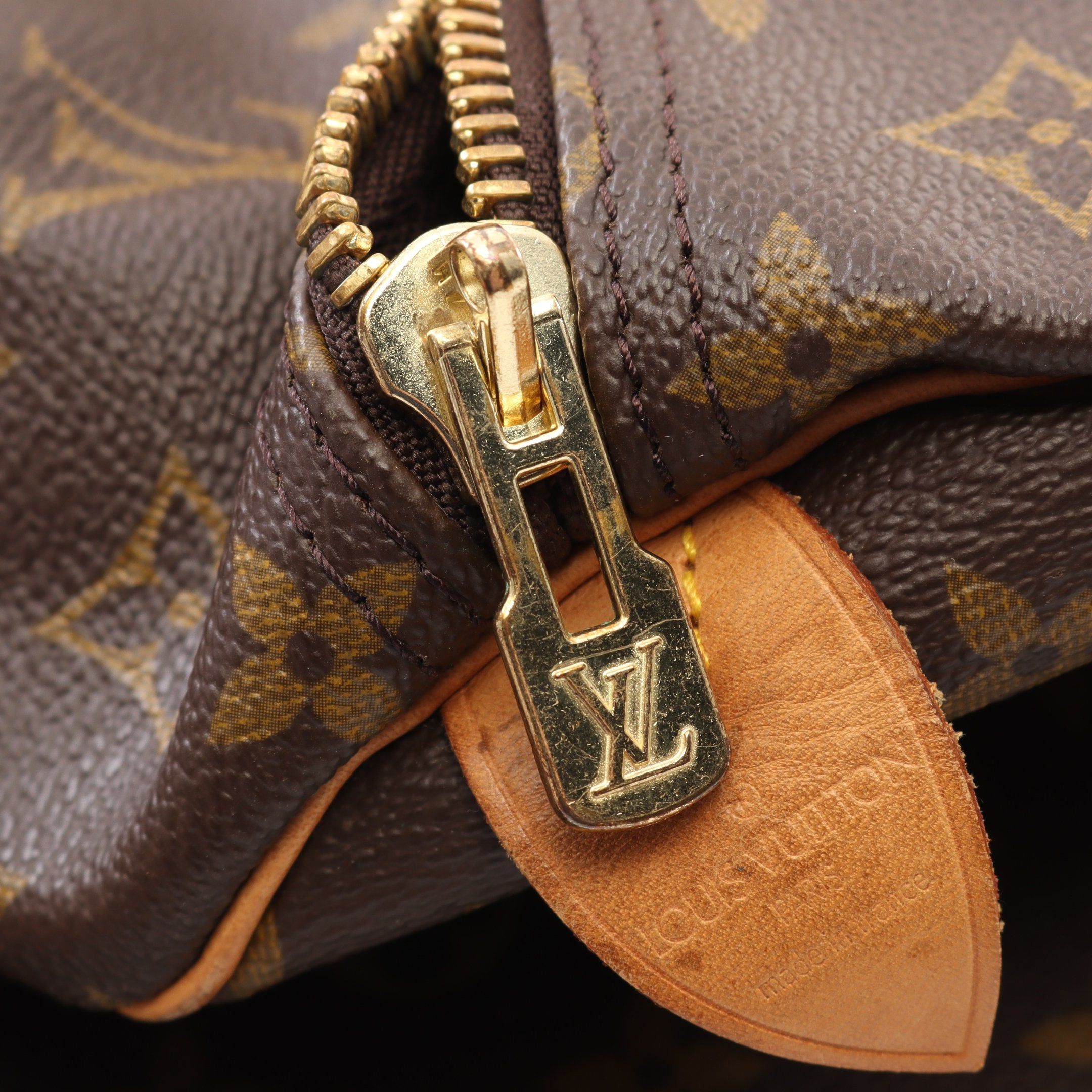 Louis Vuitton Louis Vuitton Keepall 60 Monogram Boston Bag Leather Brown Size ONE SIZE - 7 Thumbnail