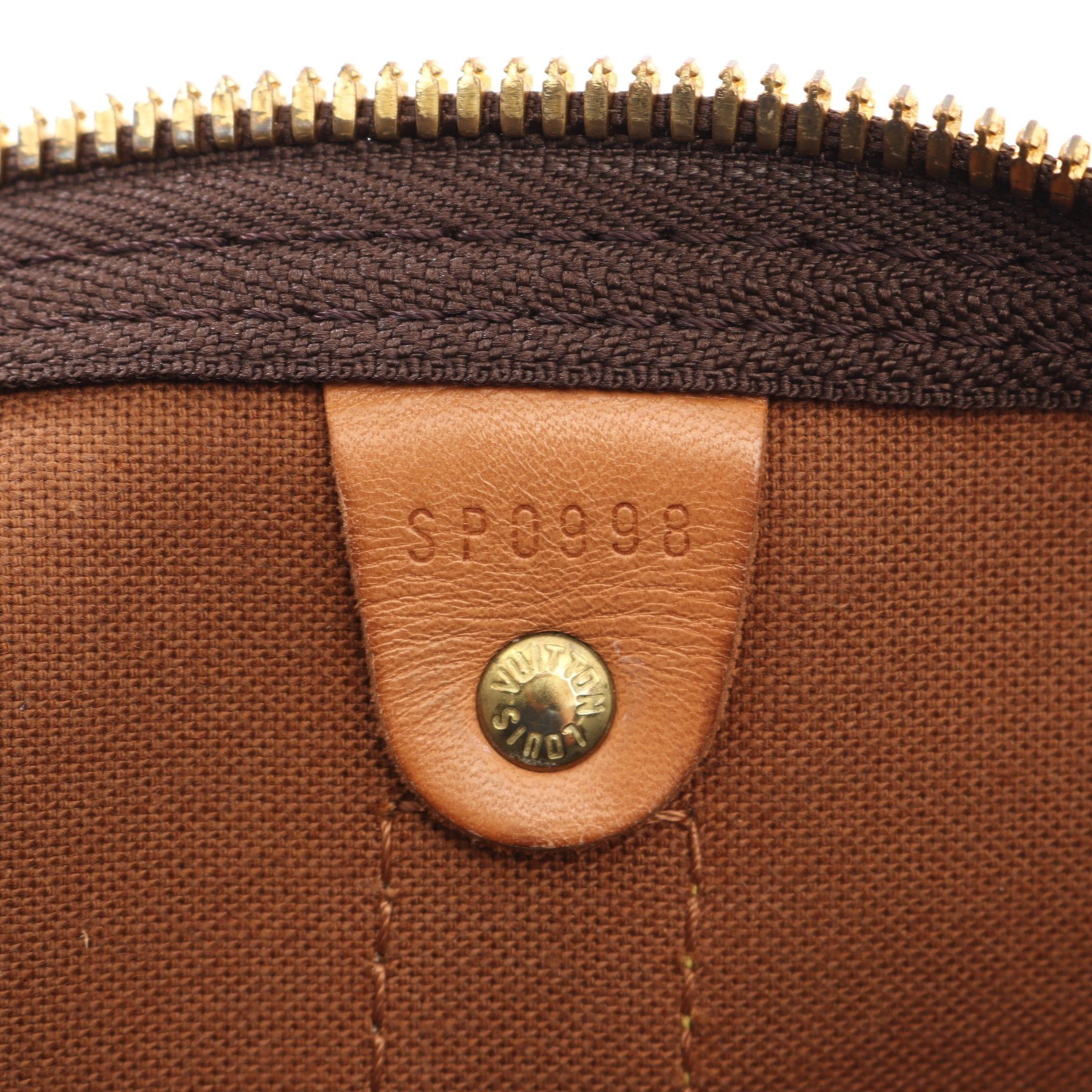 Louis Vuitton Louis Vuitton Keepall 50 Monogram Boston Bag Leather Brown Size ONE SIZE - 5 Thumbnail