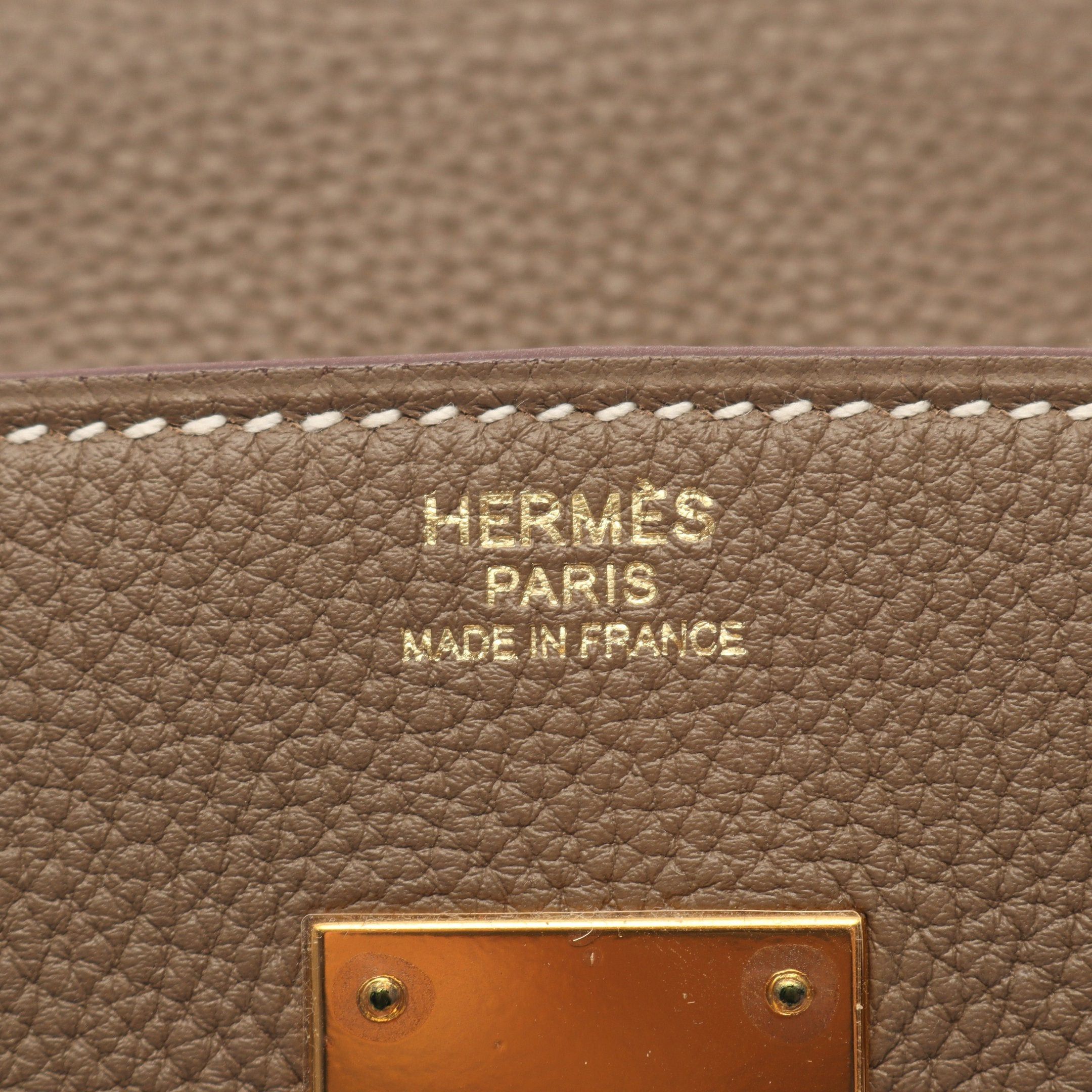 Hermes Hermes Birkin 30 Etoupe Handbag Togo Gray Beige Gold Hardware A Stamp Size ONE SIZE - 4 Thumbnail