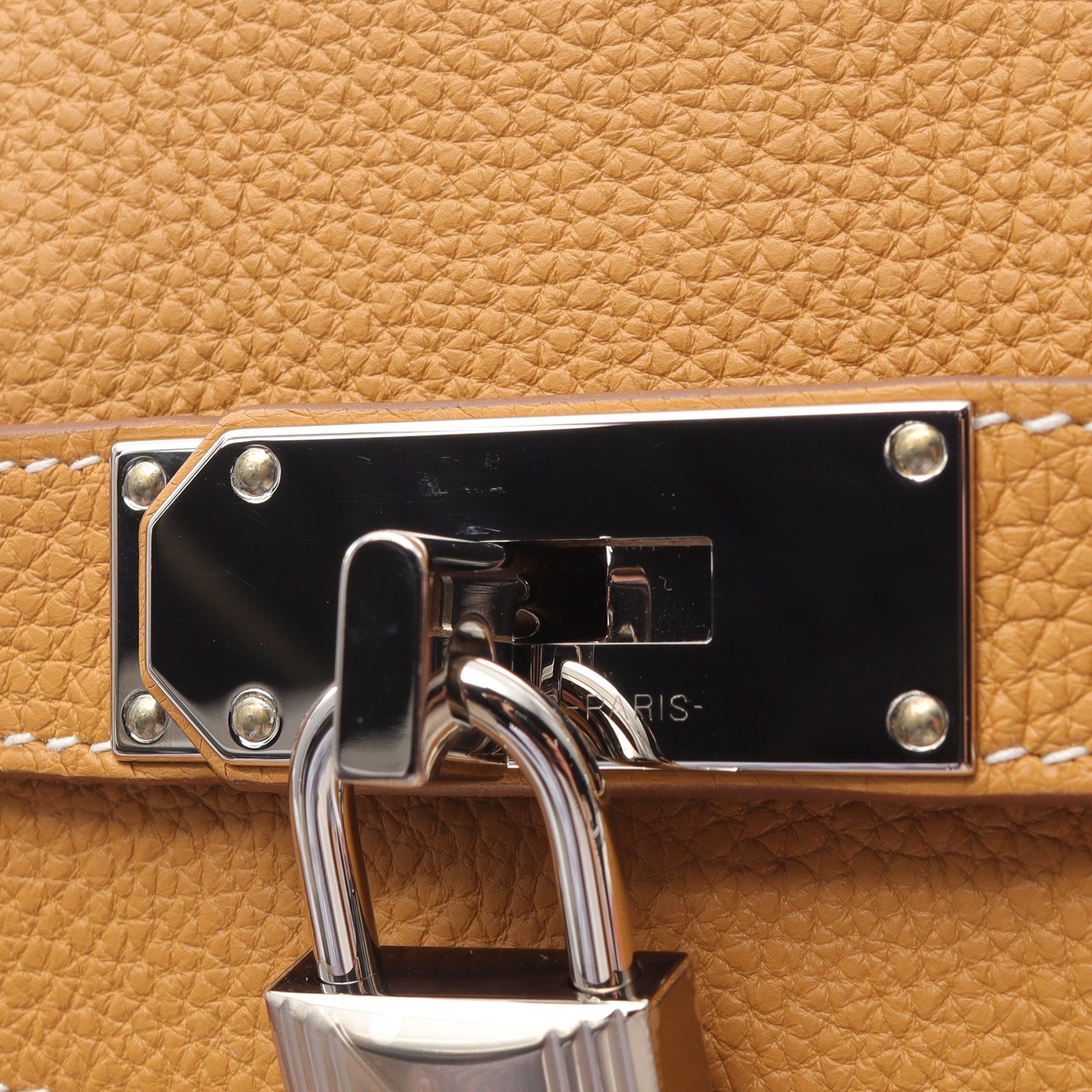 Hermes Hermes Kelly Akkad Pm Natural Sable Body Bag Togo Yellow Brown Silver Hardware B Stamp Size ONE SIZE - 8 Thumbnail