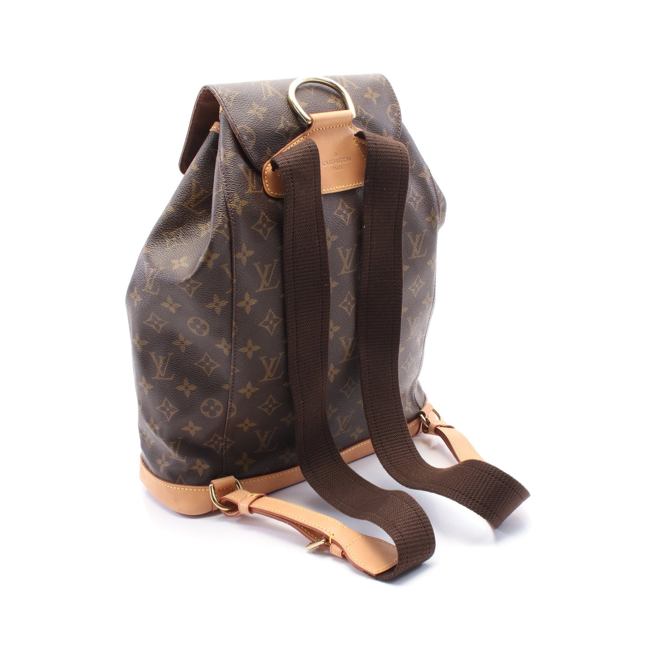Louis Vuitton Louis Vuitton Montsouris Gm Monogram Backpack Rucksack Leather Brown Size ONE SIZE - 2 Thumbnail