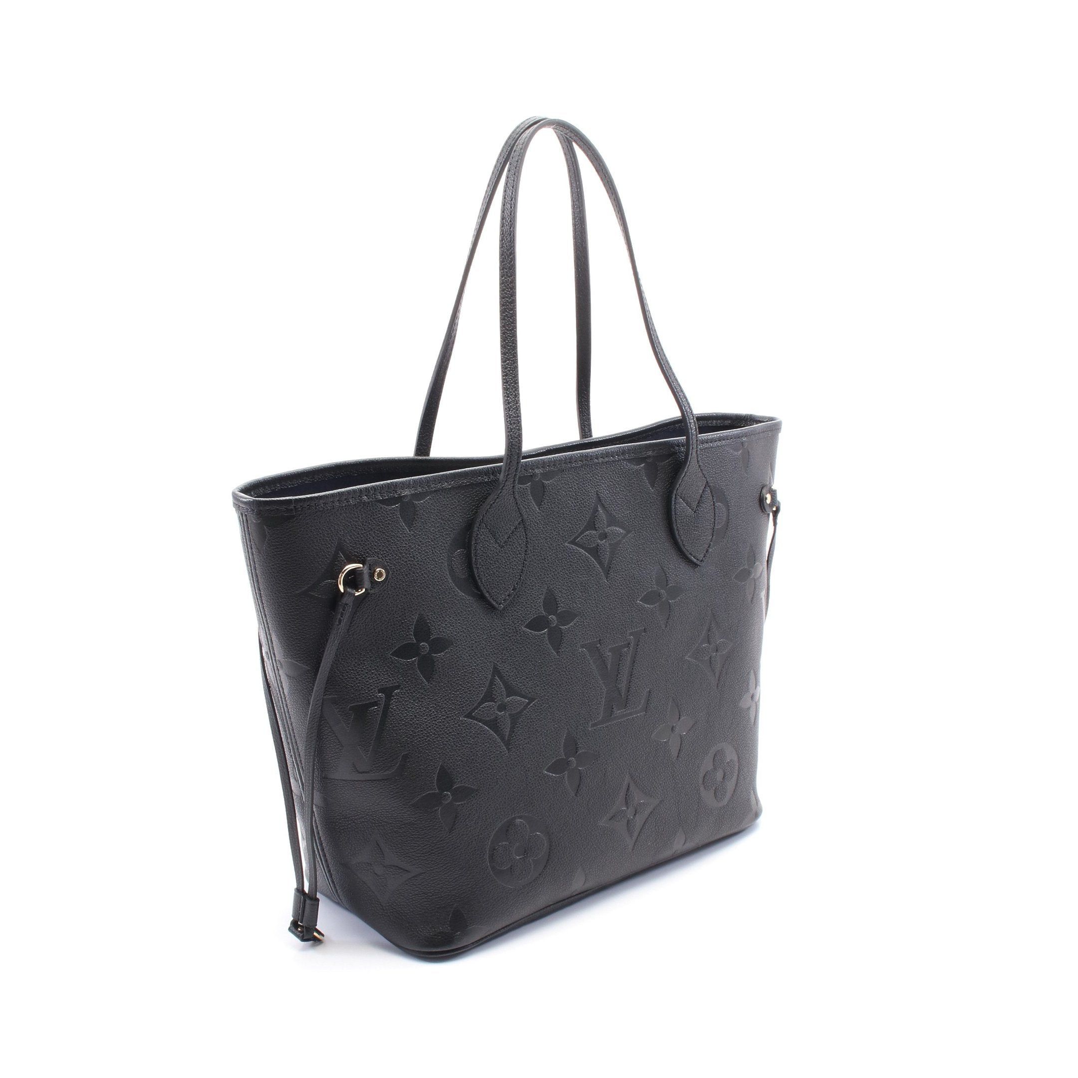 Louis Vuitton Louis Vuitton Neverfull Mm Monogram Empreinte Noir Shoulder Bag Tote Leather Black Size ONE SIZE - 2 Thumbnail
