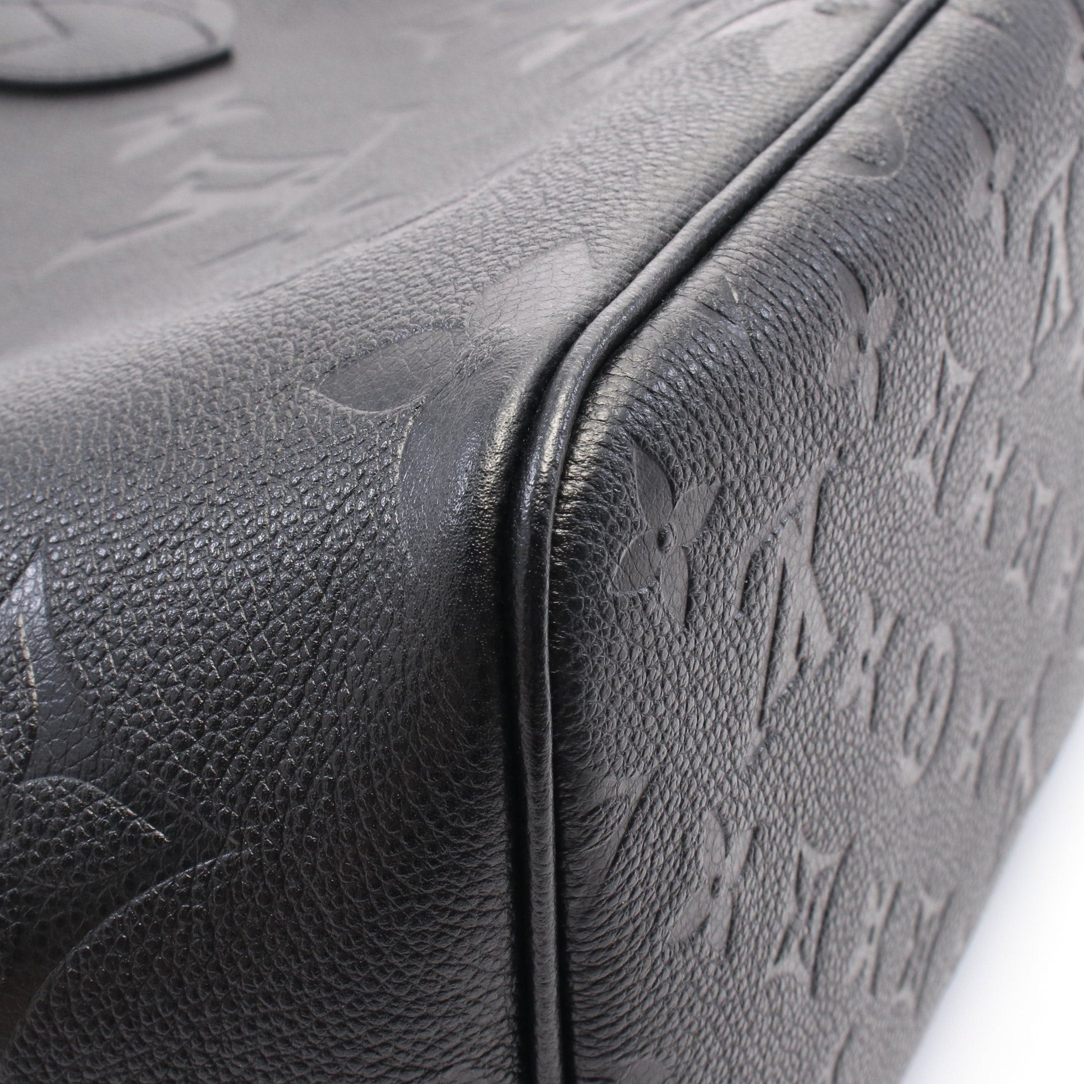 Louis Vuitton Louis Vuitton Neverfull Mm Monogram Empreinte Noir Shoulder Bag Tote Leather Black Size ONE SIZE - 5 Thumbnail