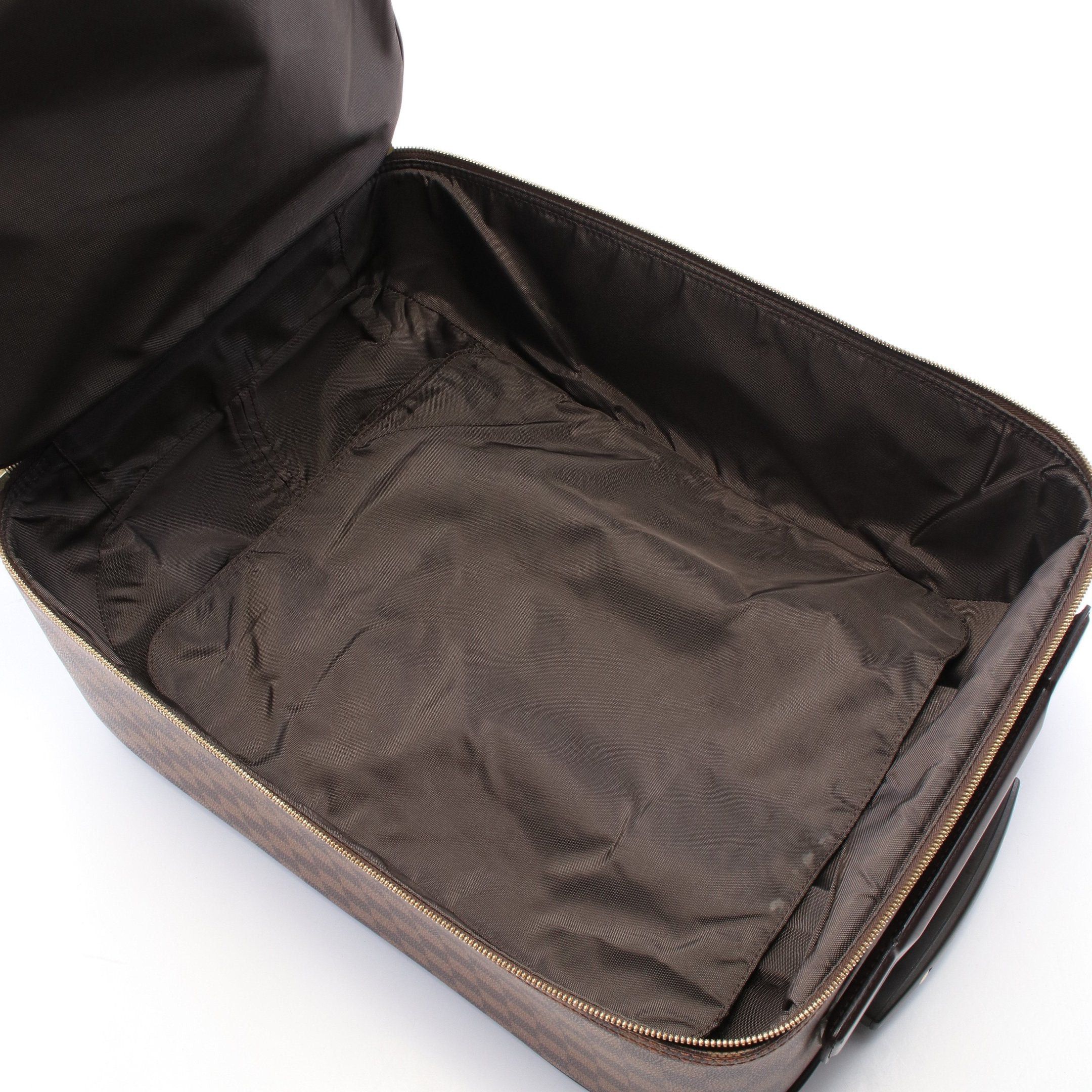 Louis Vuitton Louis Vuitton Pegas 45 Damier Ebene Carry Case Suitcase Leather Brown Size ONE SIZE - 3 Thumbnail