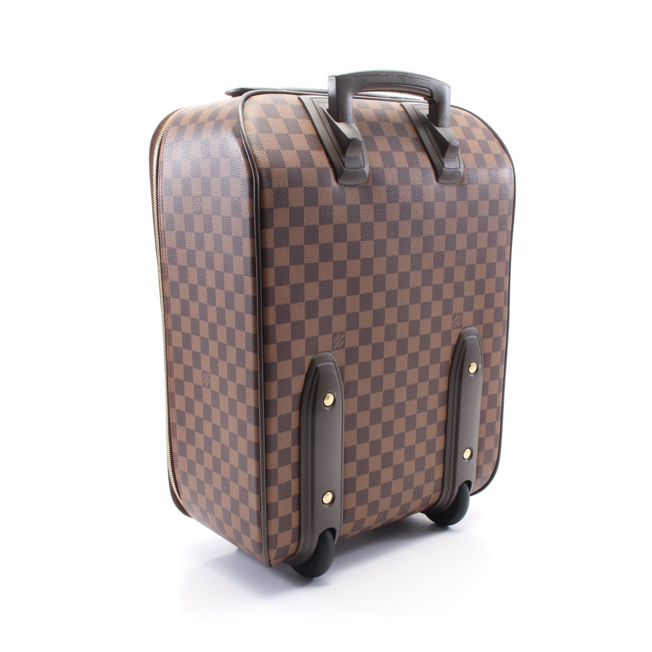 Louis Vuitton Louis Vuitton Pegas 45 Damier Ebene Carry Case Suitcase Leather Brown Size ONE SIZE - 2 Thumbnail
