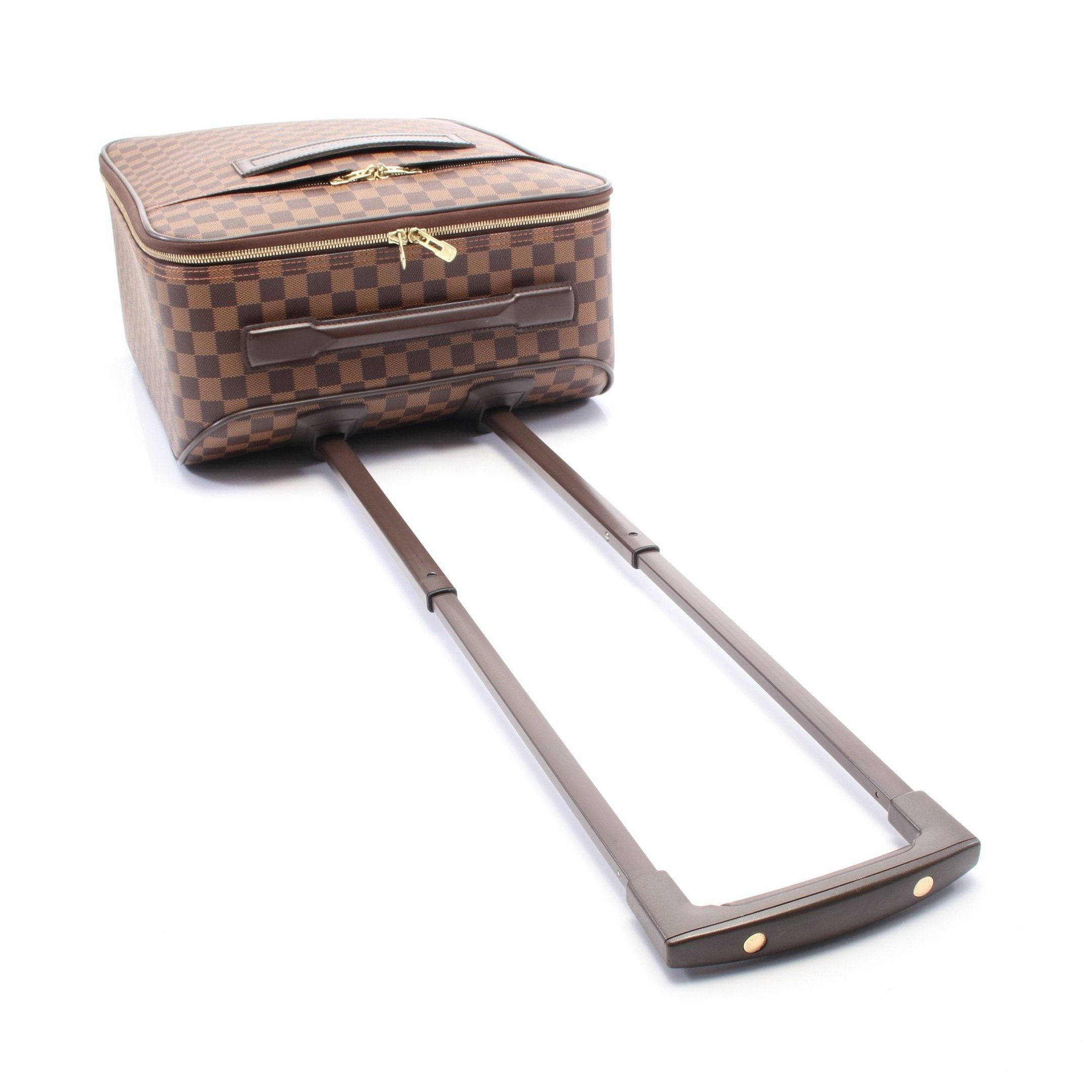 Louis Vuitton Louis Vuitton Pegas 45 Damier Ebene Carry Case Suitcase Leather Brown Size ONE SIZE - 10 Thumbnail