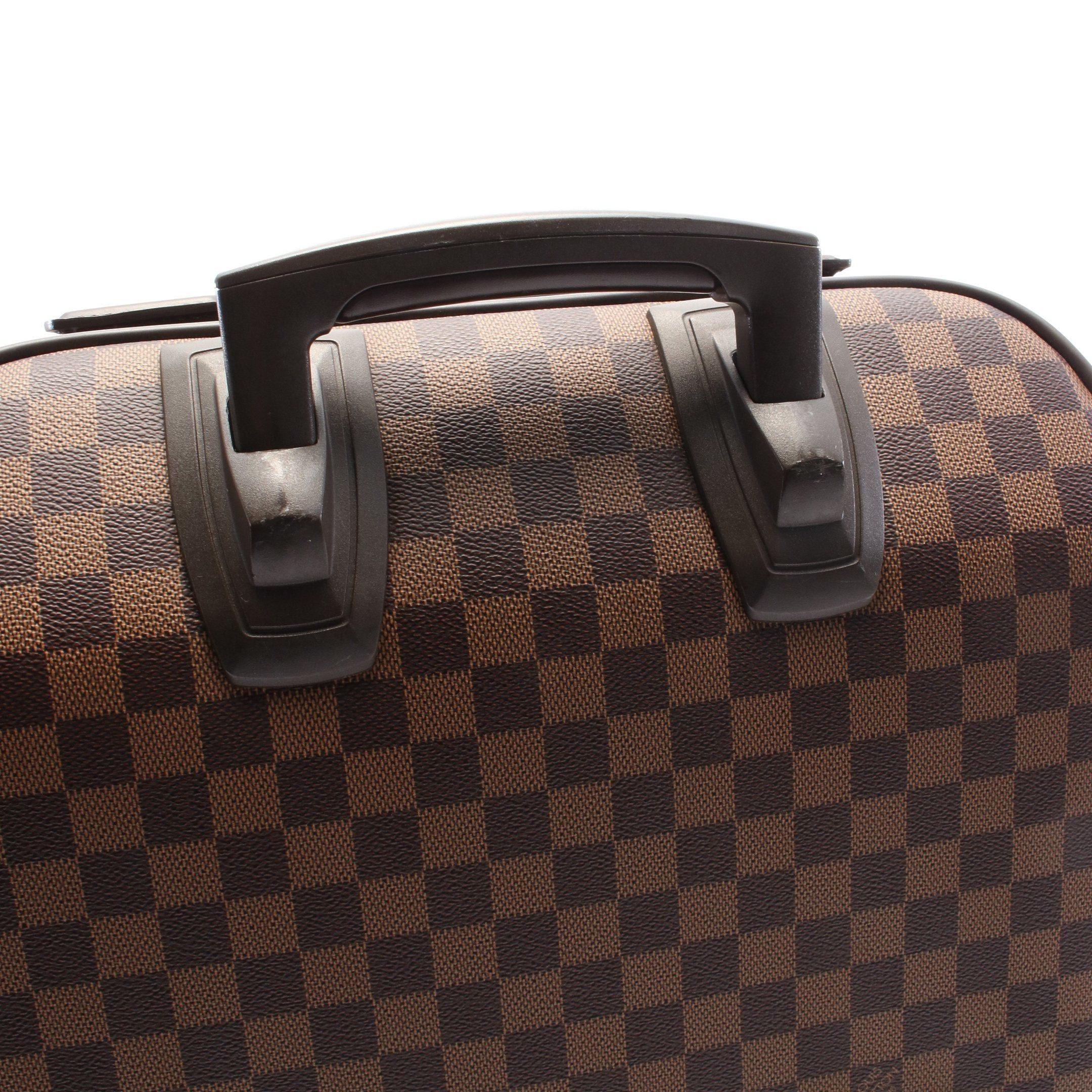 Louis Vuitton Louis Vuitton Pegas 45 Damier Ebene Carry Case Suitcase Leather Brown Size ONE SIZE - 7 Thumbnail