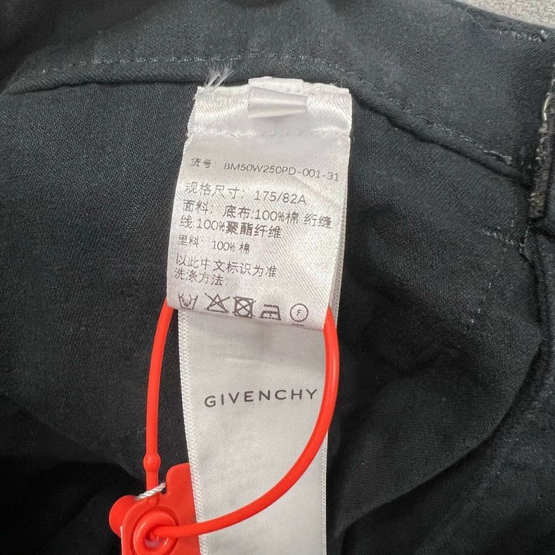 Givenchy Givenchy Black Green Distressed Denim Pants Size US 31 - 5 Thumbnail