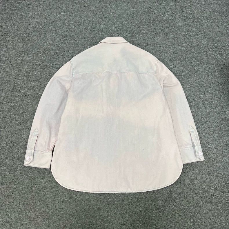 Louis Vuitton Louis Vuitton Bleached Pink Denim Jacket Size US M / EU 48-50 / 2 - 2 Thumbnail