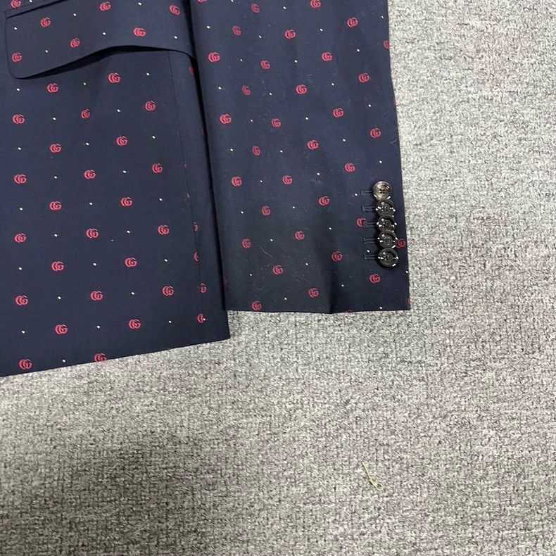 Gucci Gucci Double G Pattern Suit Jacket Size US XXL / EU 58 / 5 - 4 Thumbnail