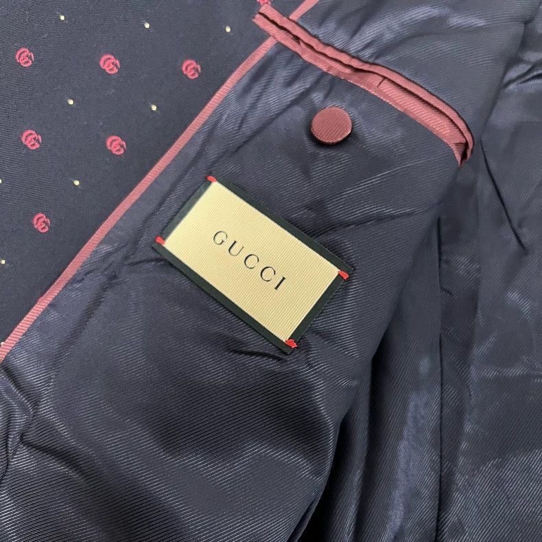 Gucci Gucci Double G Pattern Suit Jacket Size US XXL / EU 58 / 5 - 5 Thumbnail