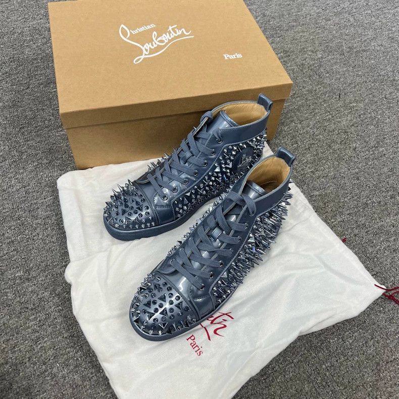 Christian Louboutin Christian Louboutin High Top Spiked Shoes Size US 9.5 / EU 42-43 - 2 Thumbnail