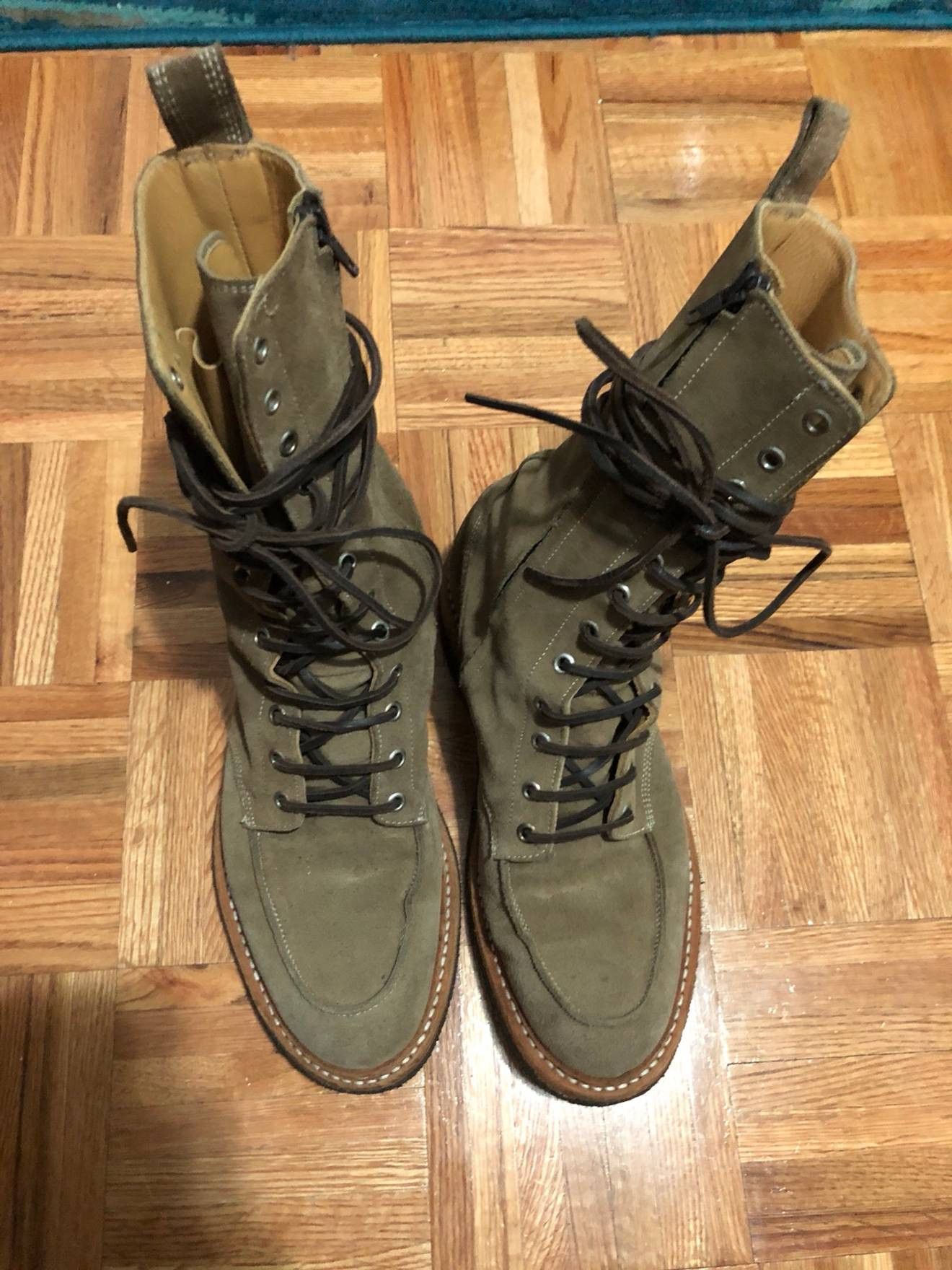 Balmain military boots best sale