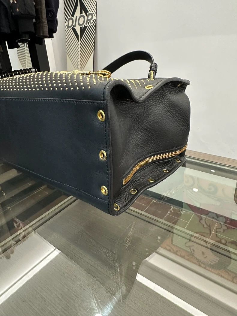 Versace Versace Black Gold Logo Shoulder Bag Size ONE SIZE - 5 Thumbnail
