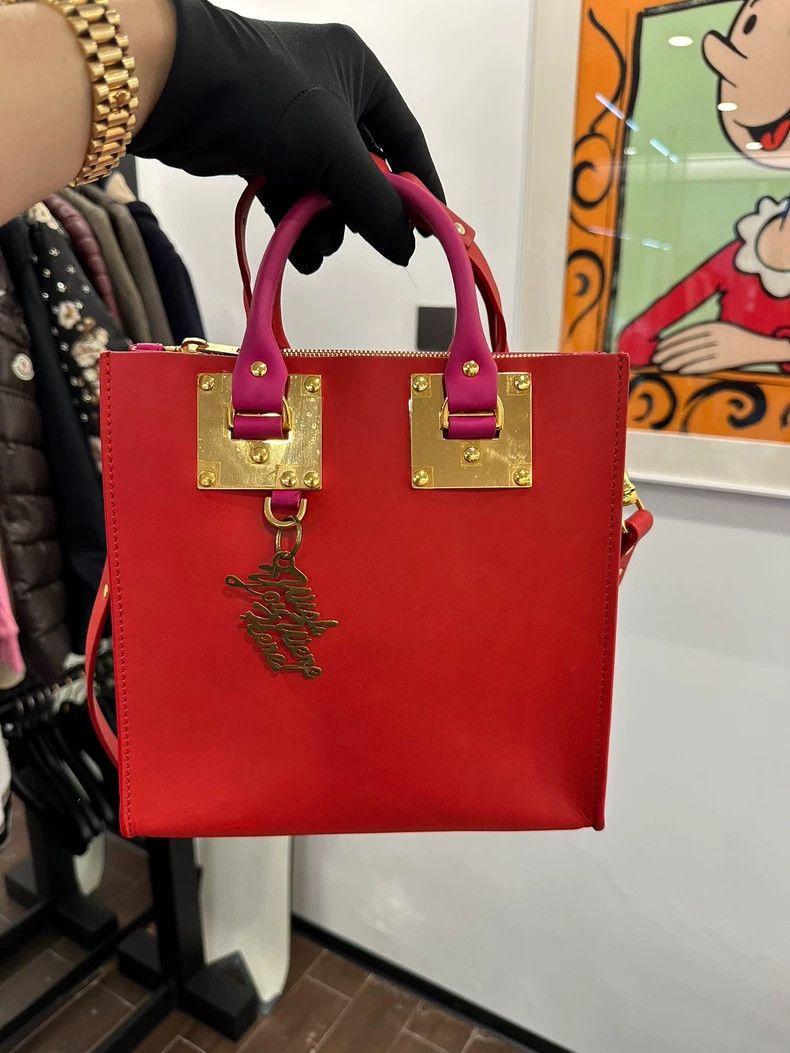 Sophie Hulme Sophie Hulme Red and Pink Shoulder Bag Size ONE SIZE - 3 Thumbnail