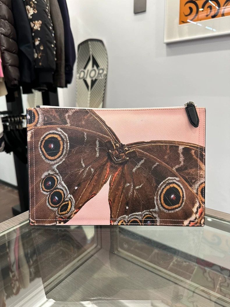 Givenchy Givenchy Butterfly Eyes Zip Clutch 28cm Size ONE SIZE - 2 Thumbnail