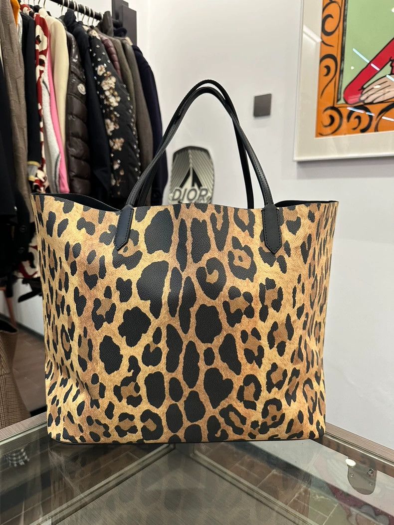 Givenchy Givenchy Brown Leopard Print Tote Handbag Size ONE SIZE - 2 Thumbnail