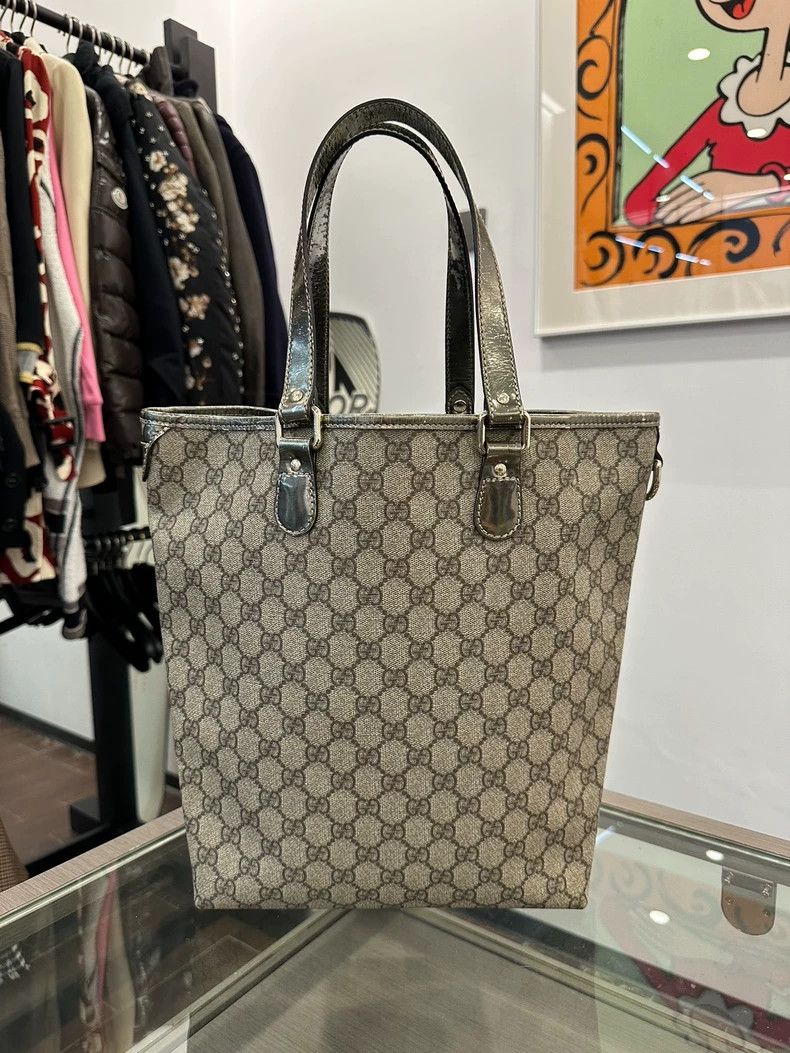 Gucci Gucci Brown Tote Bag with Logo Design Size ONE SIZE - 2 Thumbnail