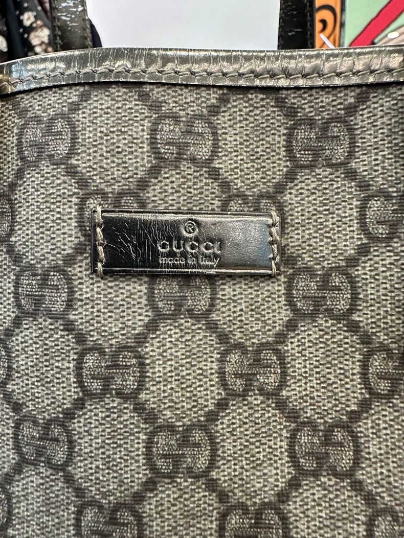 Gucci Gucci Brown Tote Bag with Logo Design Size ONE SIZE - 3 Thumbnail