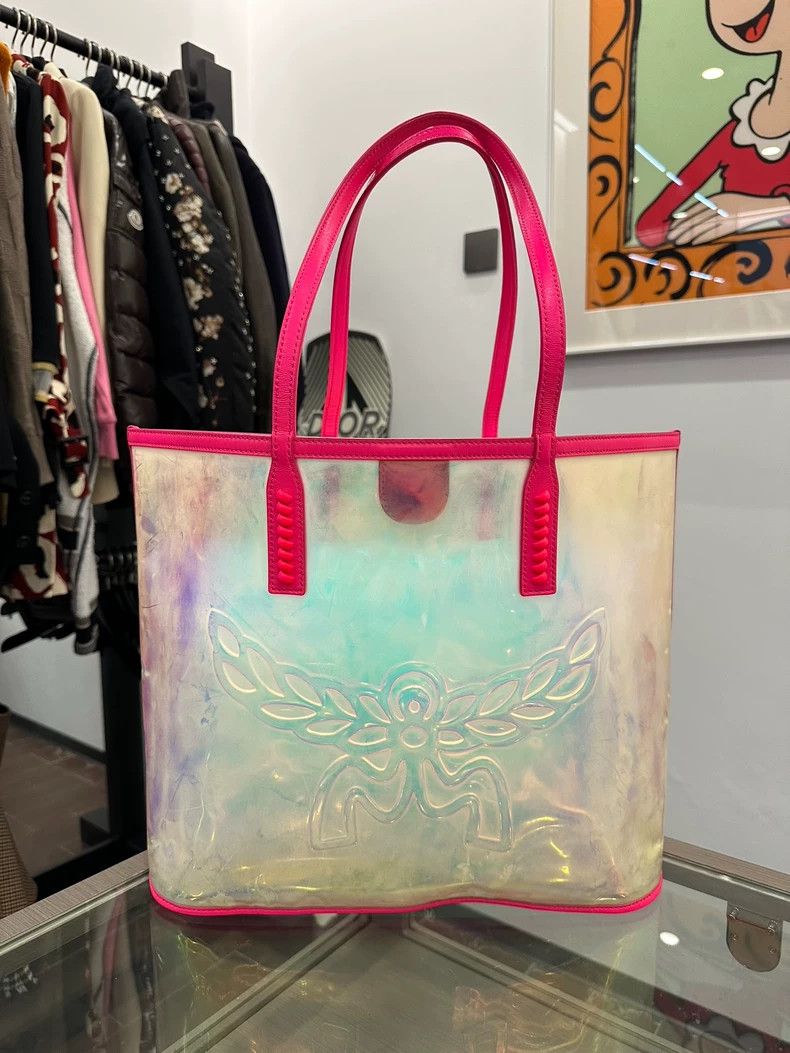 MCM MCM Colorful Transparent PVC Pink Tote Bag Size ONE SIZE - 2 Thumbnail
