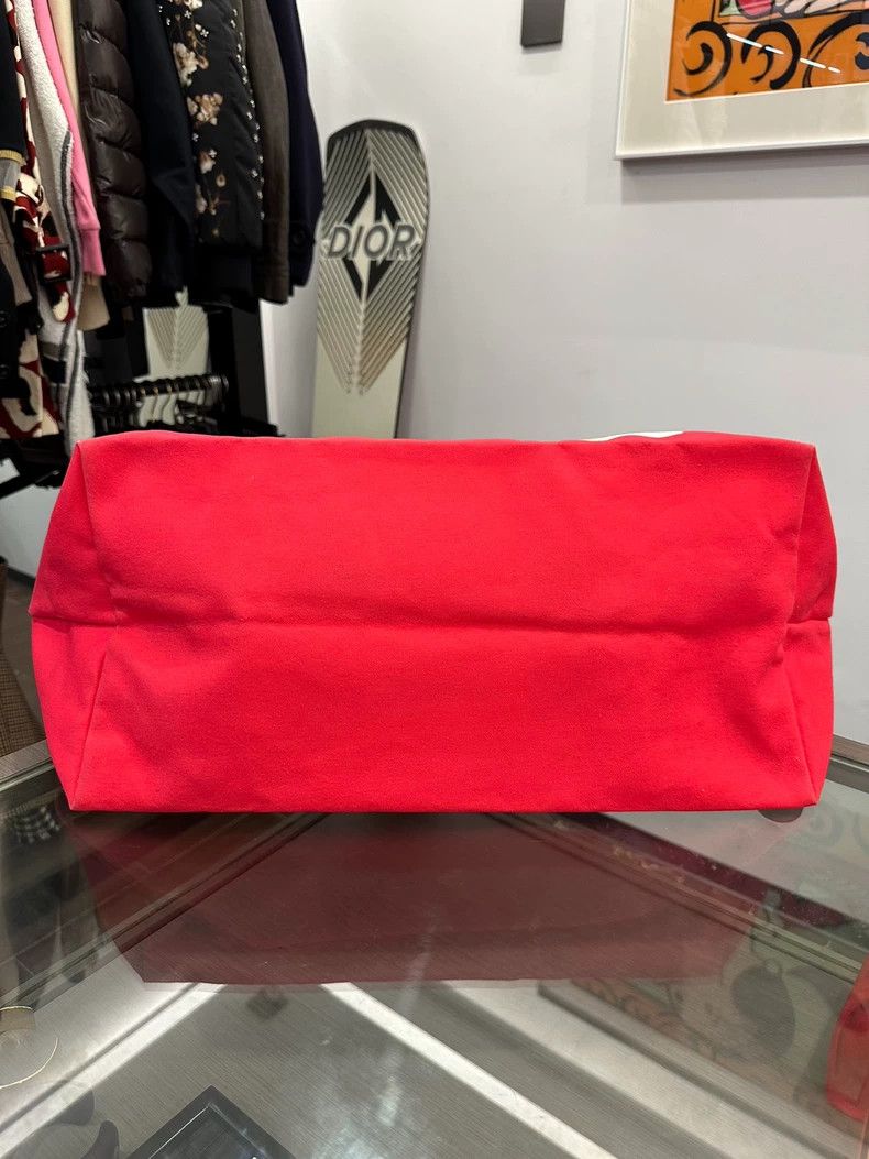 Longchamp LongChamp Red Lepliage Tote Bag with Logo Size ONE SIZE - 3 Thumbnail