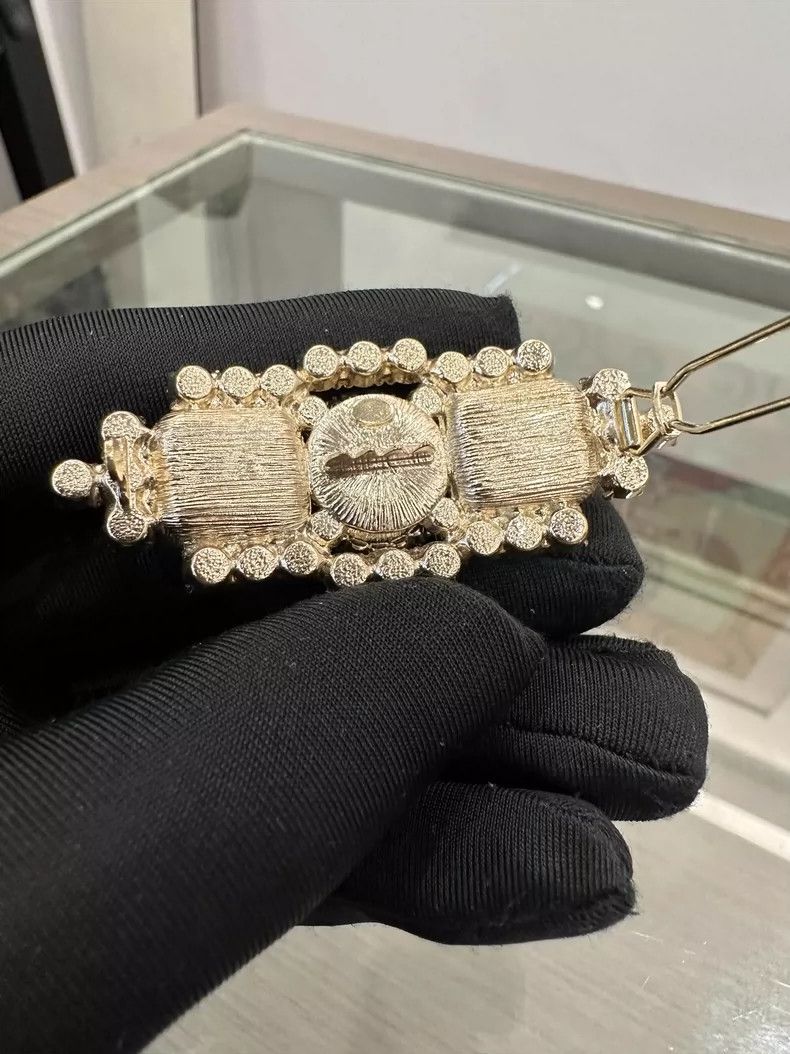 Chanel Chanel Pearl Rhinestone Double C Hair Clip Size ONE SIZE - 5 Thumbnail