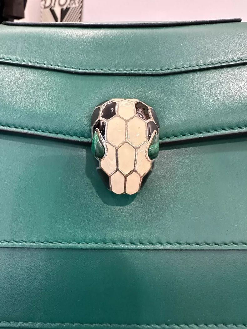 Bvlgari Bvlgari Serpenti Green Shoulder Bag 27cm Size ONE SIZE - 3 Thumbnail