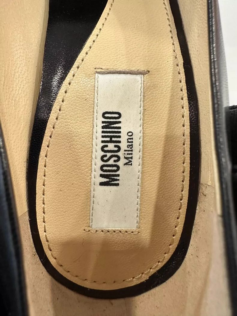 Moschino Moschino Black and Gold High Heels for Women Size US 7.5 / EU 40-41 - 8 Thumbnail