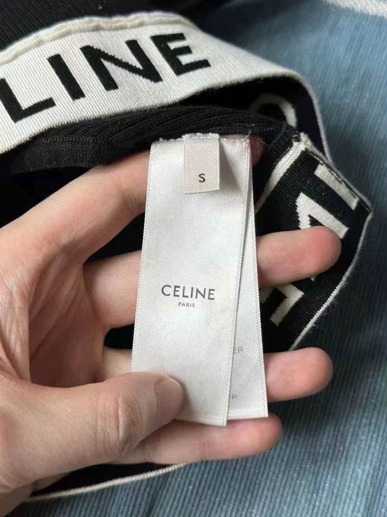 Celine Celine Black Knit Vest with Logo Band Size US S / EU 44-46 / 1 - 3 Thumbnail