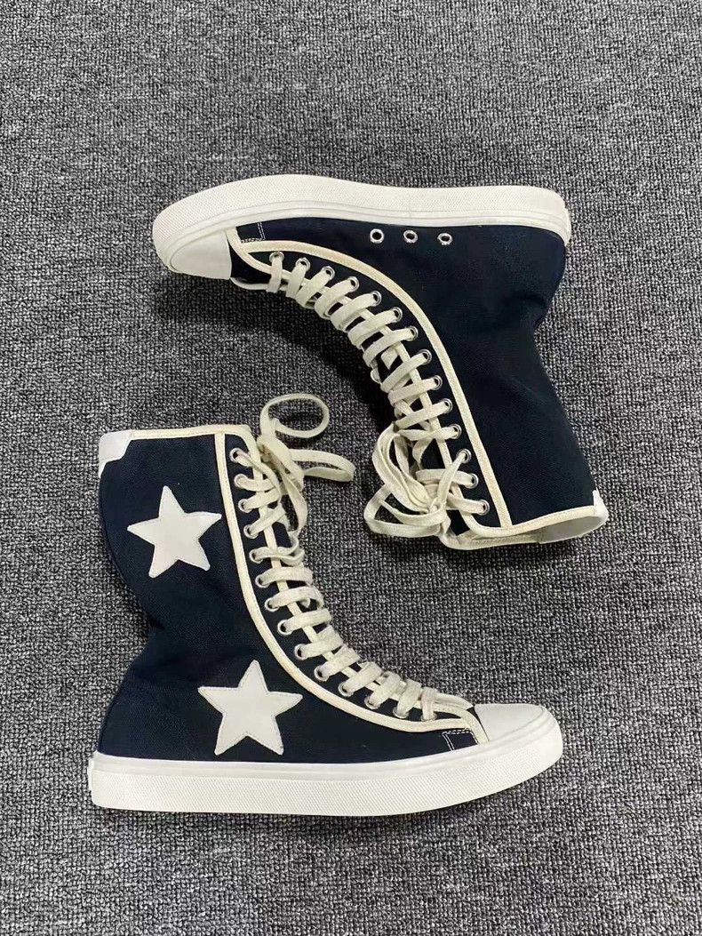 Saint Laurent Paris Saint Laurent High-Top Canvas Sneakers Size US 6.5 / EU 39-40 - 4 Thumbnail
