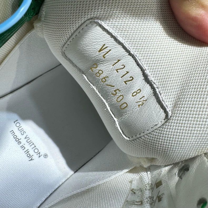 Louis Vuitton LV Trainer Maxi Sneakers in White Green Size US 8.5 / EU 41-42 - 7 Thumbnail