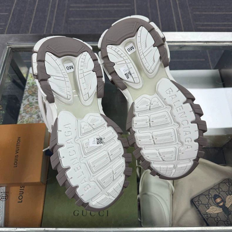 Balenciaga Balenciaga TRACK Sneakers White Brown New Size US 7 / EU 40 - 6 Thumbnail