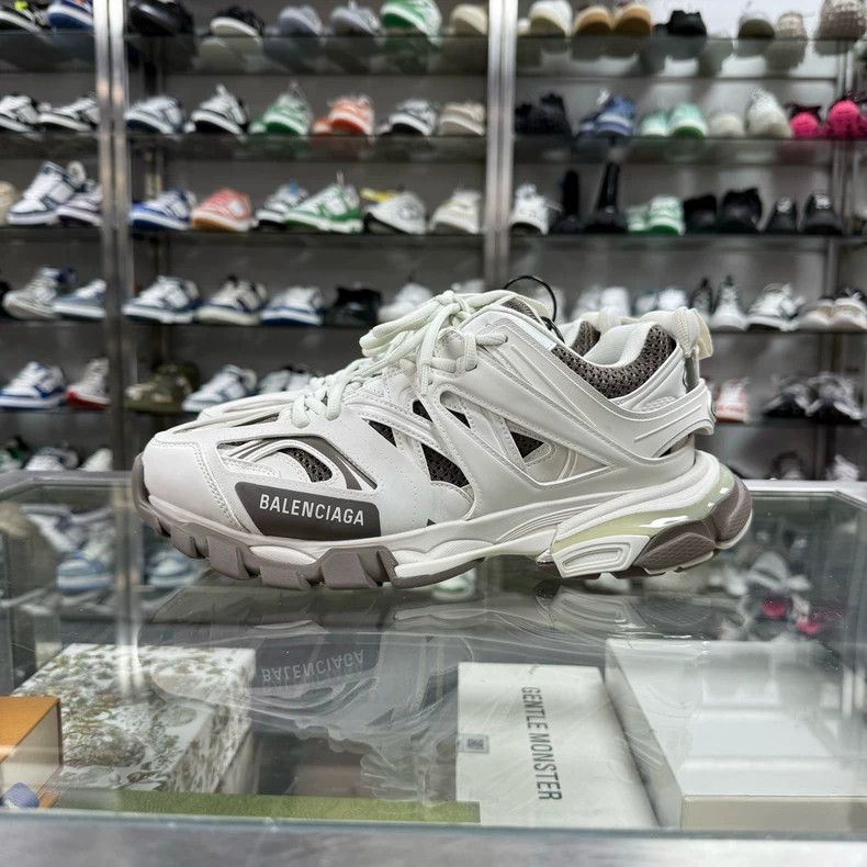 Balenciaga Balenciaga TRACK Sneakers White Brown New Size US 7 / EU 40 - 3 Thumbnail