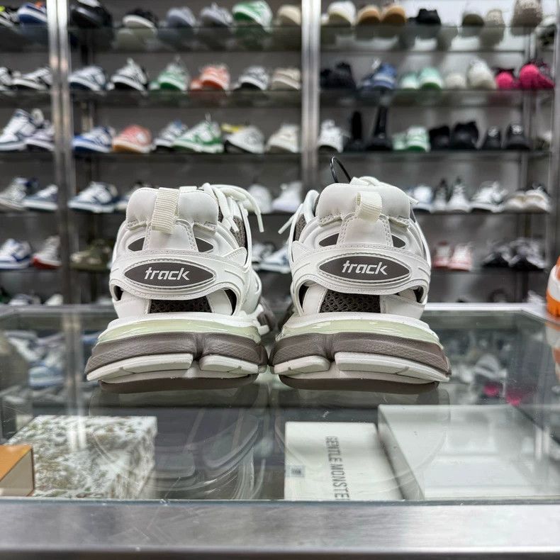 Balenciaga Balenciaga TRACK Sneakers White Brown New Size US 7 / EU 40 - 4 Thumbnail