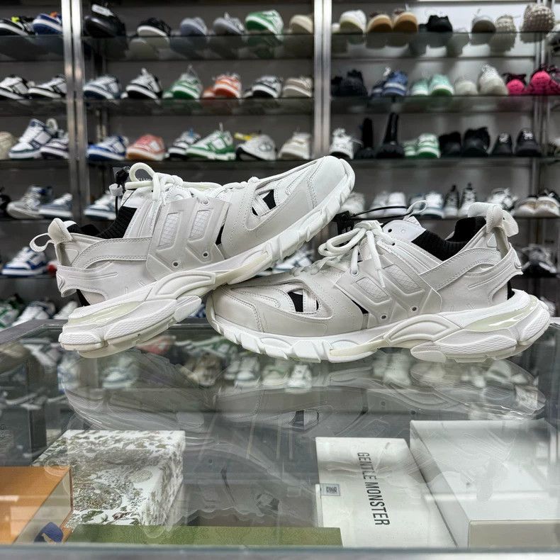 Balenciaga Balenciaga Track Socks Dad Shoes Black White Size US 7.5 / EU 40-41 - 4 Thumbnail