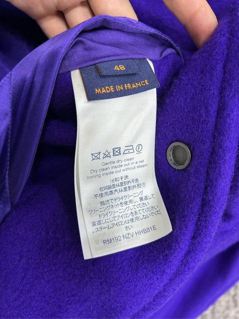 Louis Vuitton Louis Vuitton Purple Embossed Baseball Jacket Size US L / EU 52-54 / 3 - 6 Thumbnail