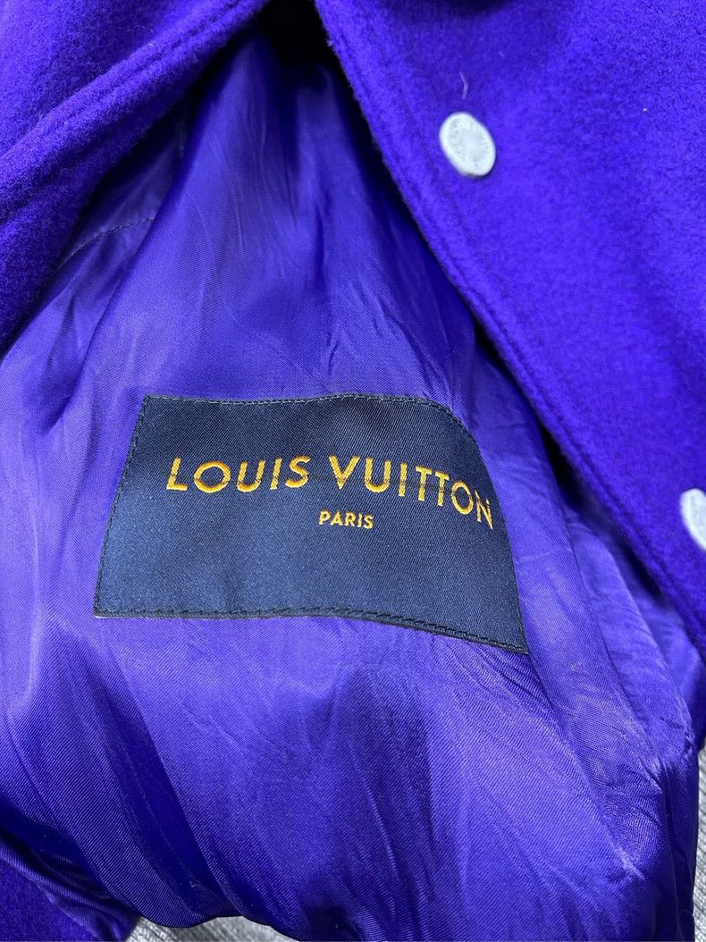 Louis Vuitton Louis Vuitton Purple Embossed Baseball Jacket Size US L / EU 52-54 / 3 - 5 Thumbnail
