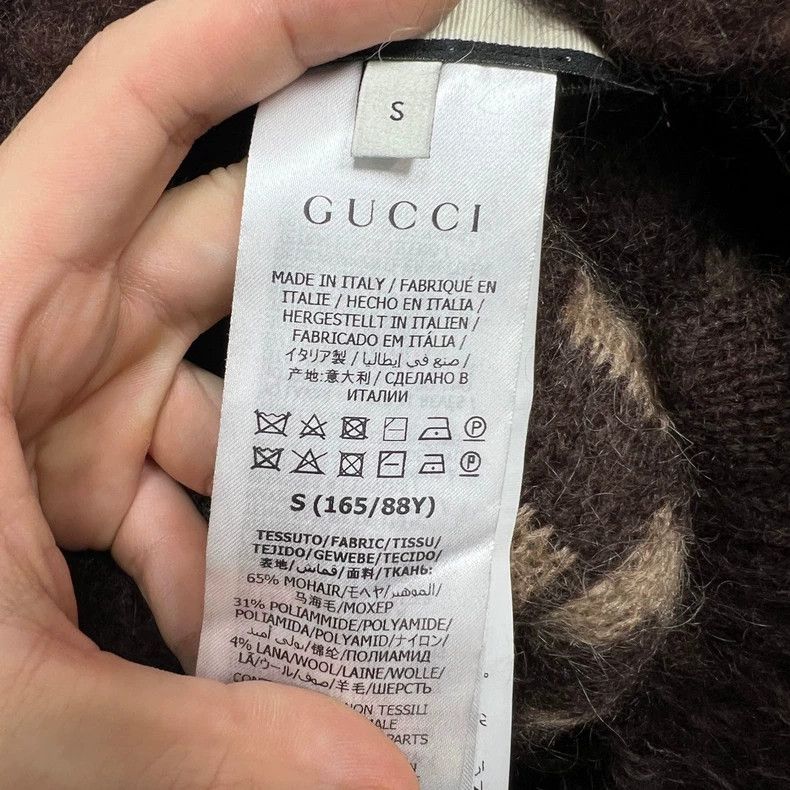 Gucci Gucci V-Neck Double-Sided Knit Sweater Size US S / EU 44-46 / 1 - 4 Thumbnail
