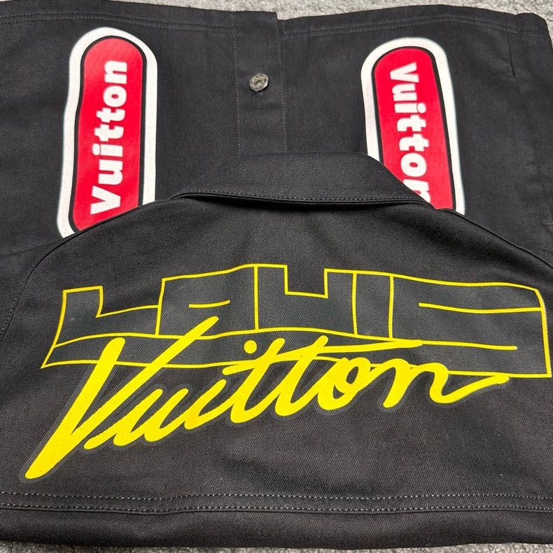 Louis Vuitton LOUIS VUITTON Black and White Denim Jacket Size US L / EU 52-54 / 3 - 6 Thumbnail