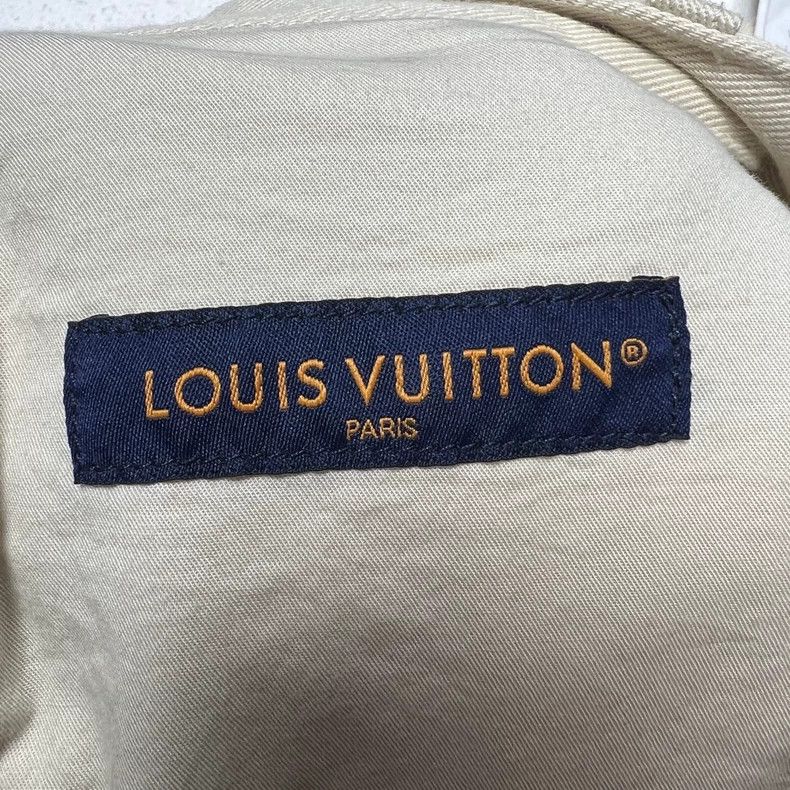 Louis Vuitton Louis Vuitton White Textured Denim Pants Size US 33 - 3 Thumbnail