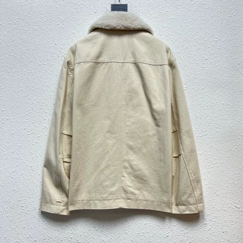 Louis Vuitton Louis Vuitton Logo White Lumber Jacket Size US L / EU 52-54 / 3 - 2 Thumbnail