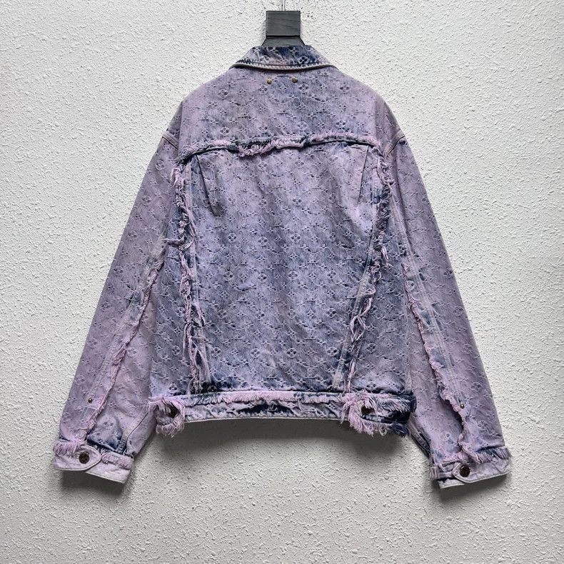 Louis Vuitton Louis Vuitton Vintage Logo Denim Jacket Size US L / EU 52-54 / 3 - 2 Thumbnail