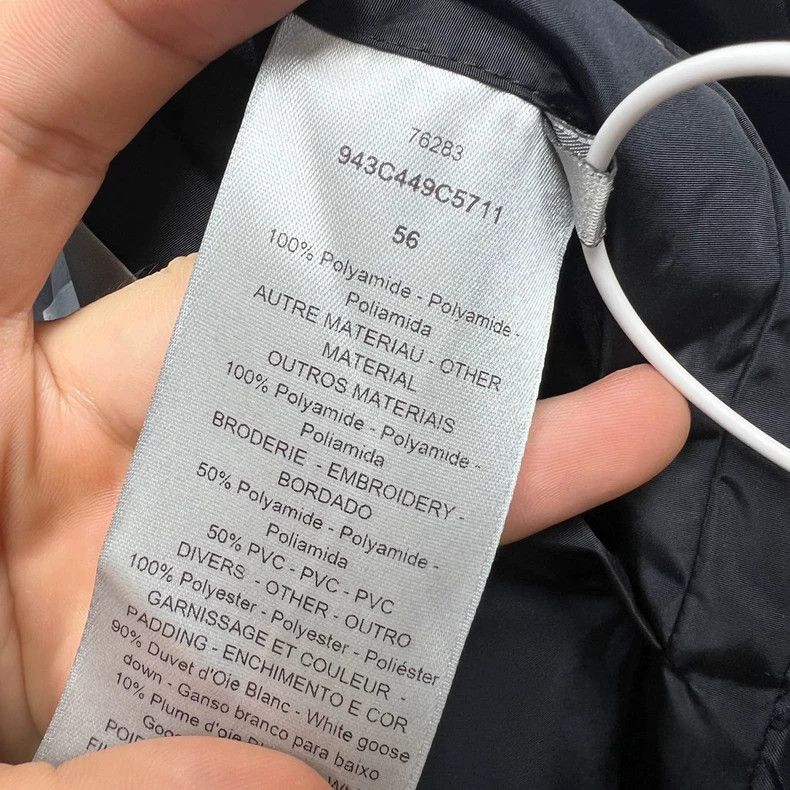 Dior Dior Short Sleeve Black Padded Jacket Size US XXL / EU 58 / 5 - 4 Thumbnail