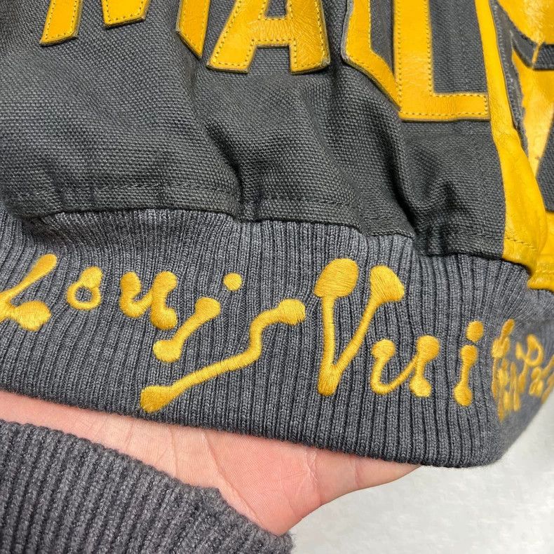 Louis Vuitton Louis Vuitton Black Yellow Baseball Jacket Size US L / EU 52-54 / 3 - 9 Thumbnail
