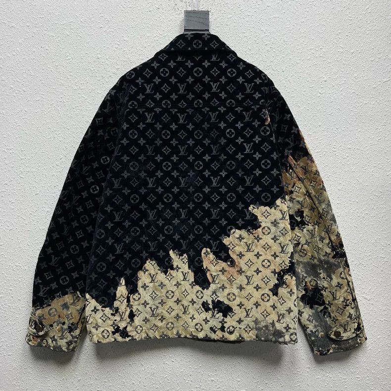 Louis Vuitton Louis Vuitton Fire Cloud Denim Jacket Size US XXL / EU 58 / 5 - 2 Thumbnail