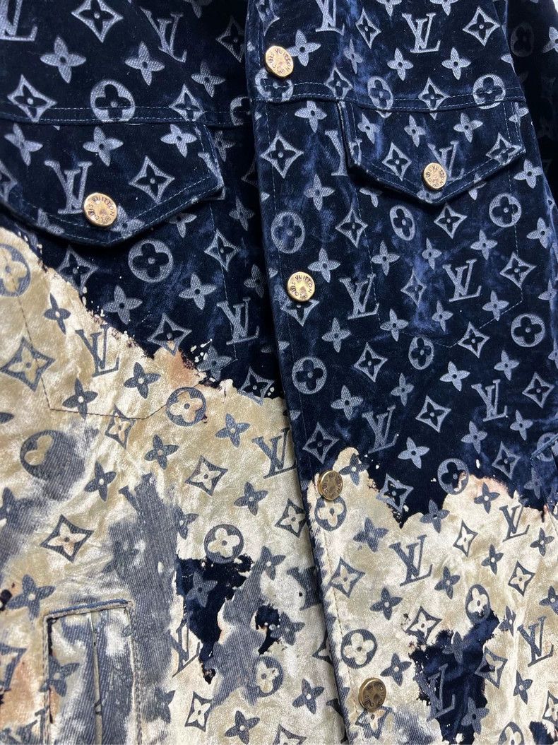 Louis Vuitton Louis Vuitton Fire Cloud Denim Jacket Size US XXL / EU 58 / 5 - 6 Thumbnail