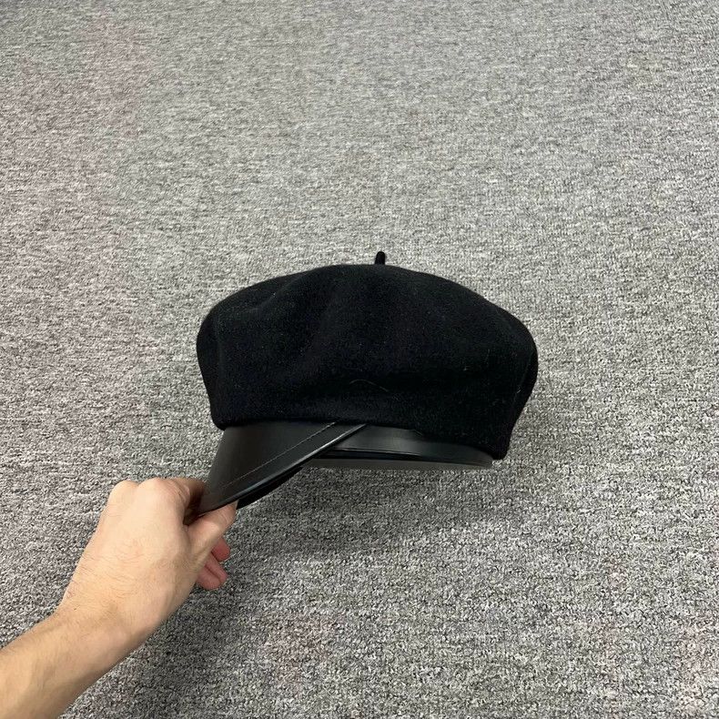 Dior Wool Leather Beret Hat Essential Autumn