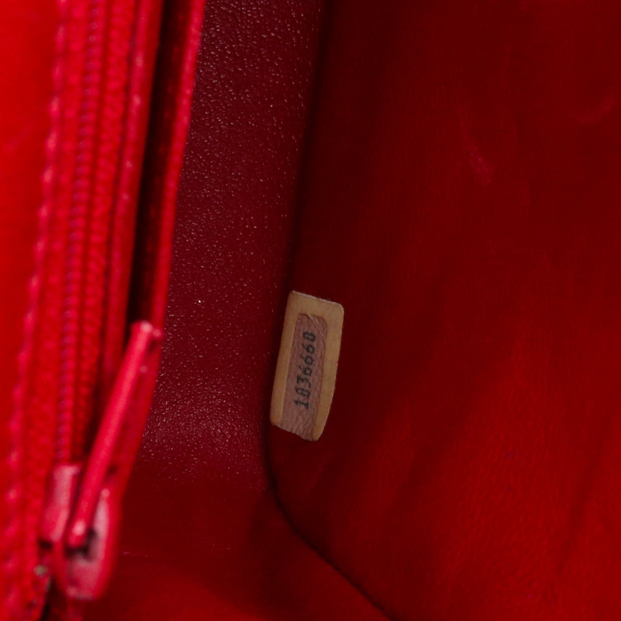 Chanel CHANEL - Chanel Classic/Timeless Mini Square Shoulder Bag in Red Lizard Size ONE SIZE - 11 Thumbnail